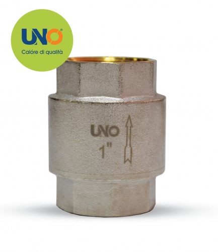 Обратный клапан никелированный UNO 1", (м.к.-14шт., б.к.-112шт.)