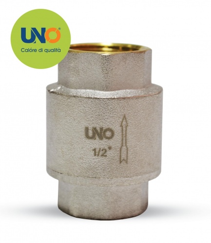 Обратный клапан никелированный UNO 1/2", (м.к.- 25шт., б.к.- 200шт.)